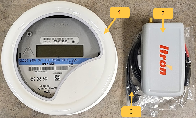 Photo: The contents of a DDK meter kit shipment from Itron.
