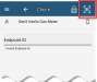 Screenshot: The Endpoint ID field displayed during a Check command workflow. Highlighting around the top-right-most partindicates the Scan Barcode button.