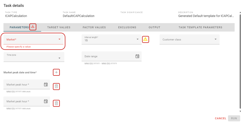 Screenshot of the dialog showing the different controls.