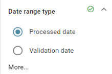date range filter