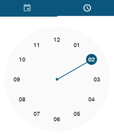 Clock tab.