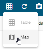 Table icon in the page header to switch from table view to map view.