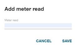 Add meter read box.
