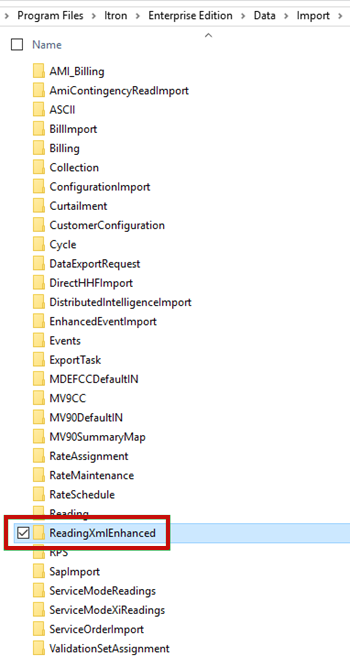 Import directory on the IEE server.
