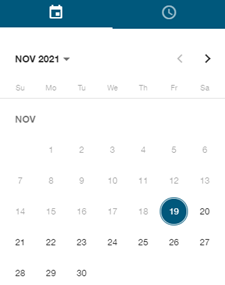 Calendar tab.