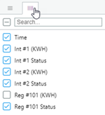 Column select tab.