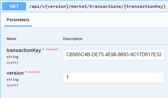 Gets the general properties of a transaction by key.