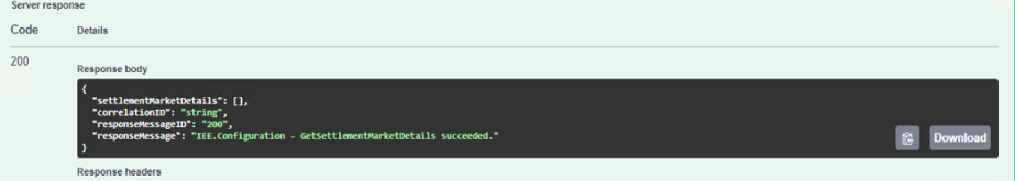 error SC1: Invalid MarketID response