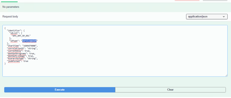 error SC 2: Invalid Type Request body