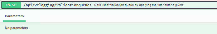 POST /api/velogging/validationqueues 