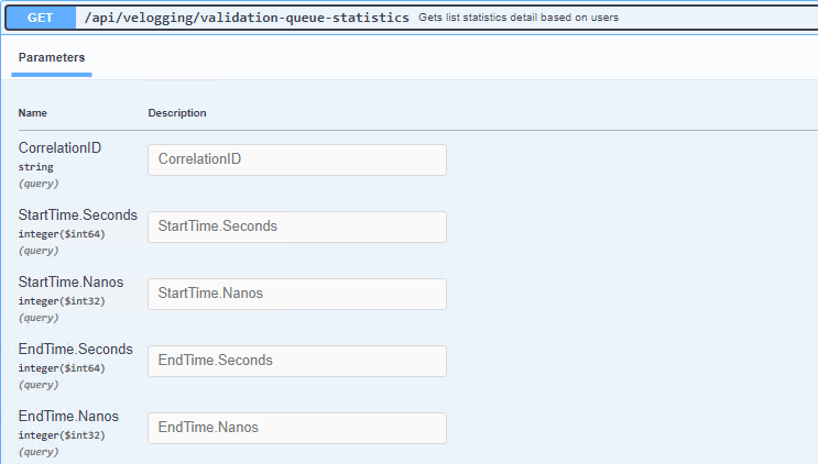 GET /api/velogging/validation-queue-statistics