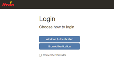Authentication provider dialog.