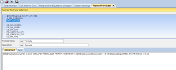 screenshot of the named formula screen