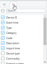 Location of the column icon.