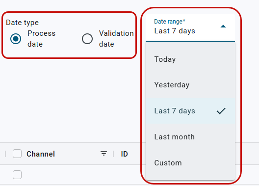 Last 7 days is selected