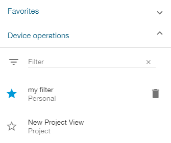 View menu icon in the page header.