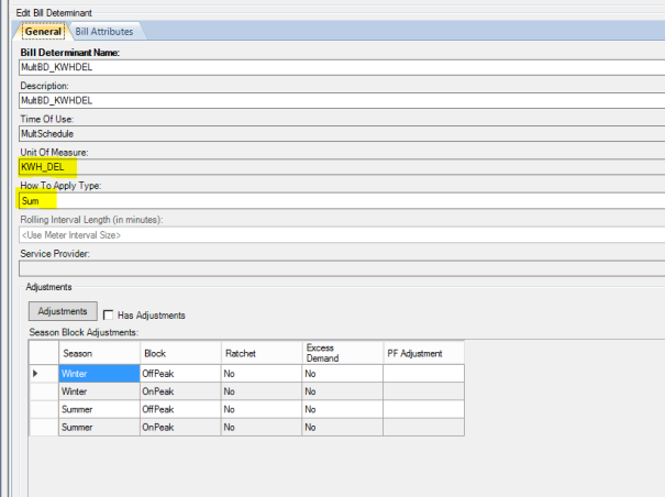A screenshot of the General tab highlighting the Unit of Measure and How to apply type options.