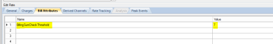 The location of where to link the Bill Attribute on the Bill Attribute tab.