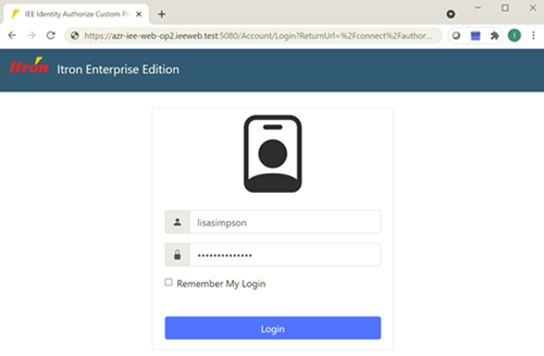Location of the username and password boxes.