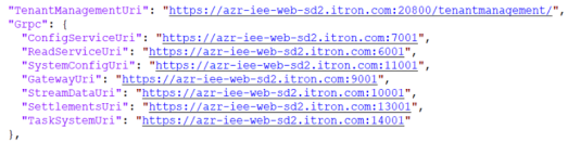 An example of available ports on the server.