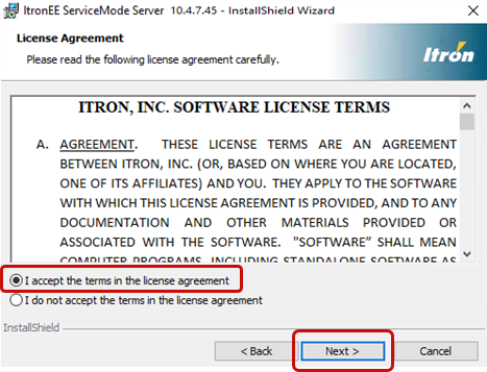 location to agree to the terms and next option