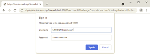 Sign in page for Web UI help.