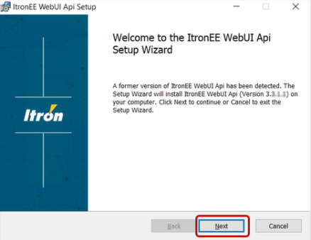 the setup wizard dialog