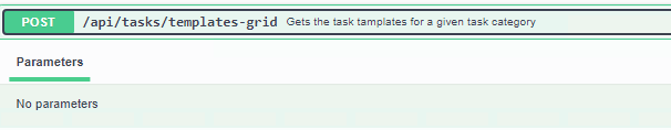 POST /api/tasks/templates-grid - Gets the task tamplates for a given task category