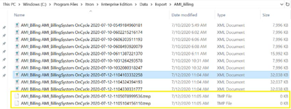 AMI Billing System OnCycle files location