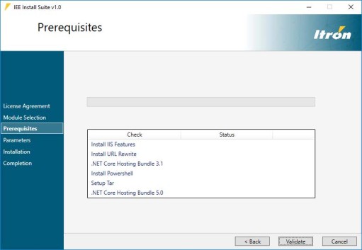 prerequisites screen for Edge Explorer 2 installation