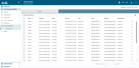 location of multiple tenants in the left navigation pane