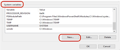 Adding a JRE Environment Variable